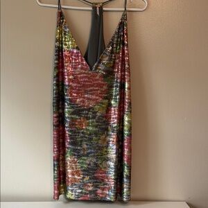 Free People Multicolor Sequin Mini Dress